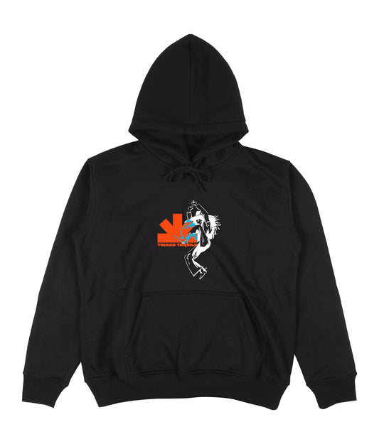 Black Hoodie - White Dancing Cowgirl Print (Special Edition)