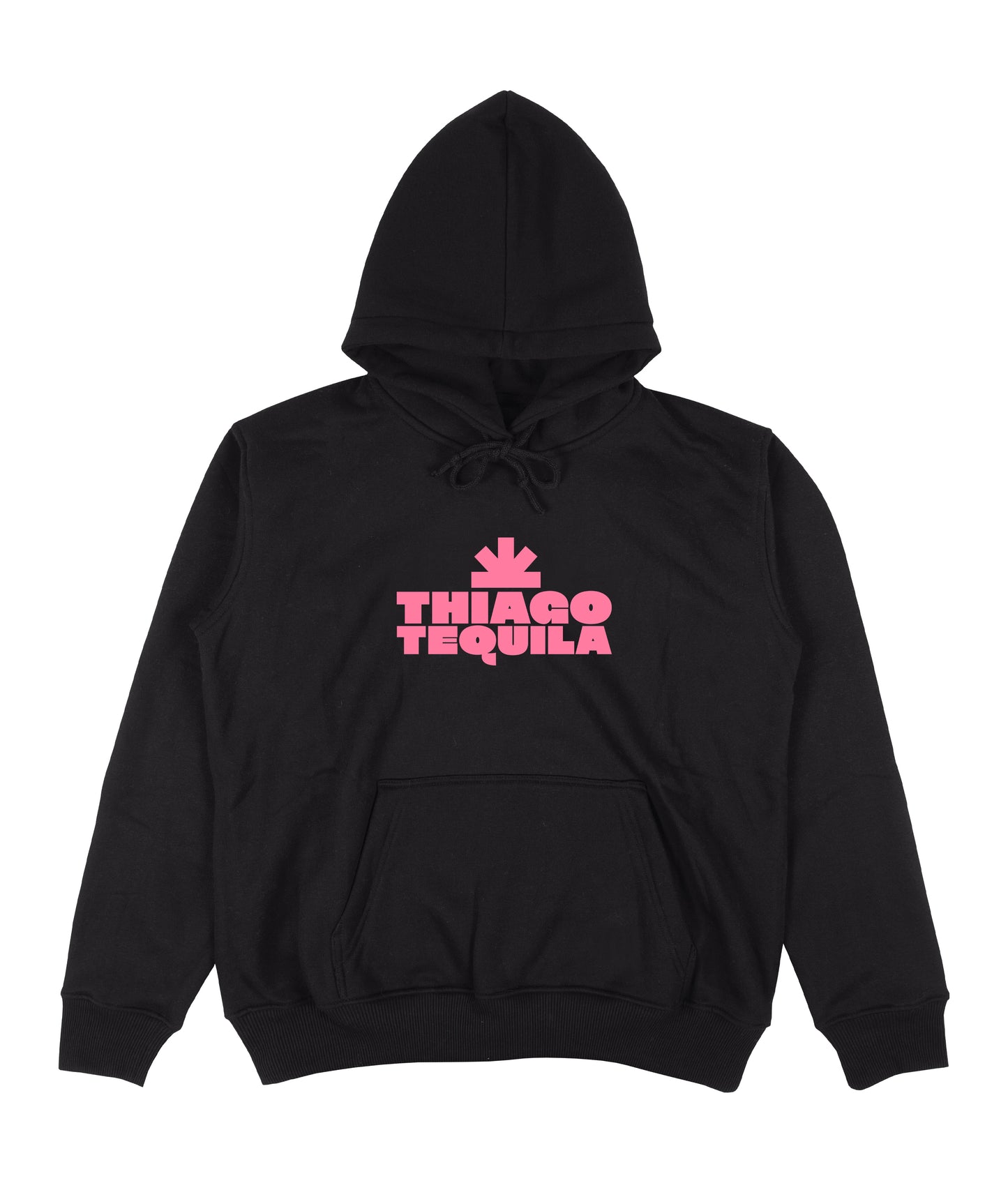 Black Hoodie - Light Pink Gunslinger Print