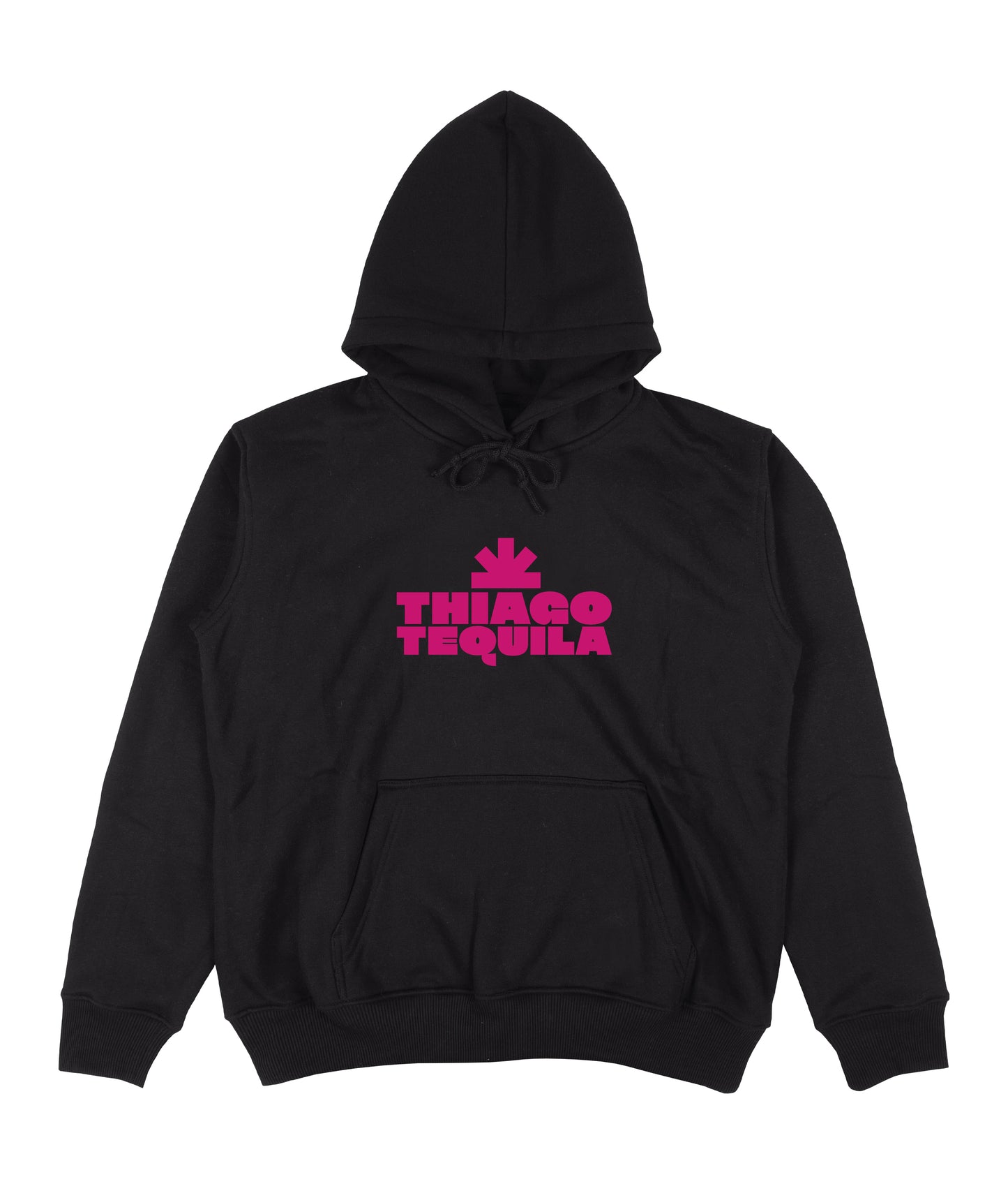 Black Hoodie - Dark Pink Cowgirl Print