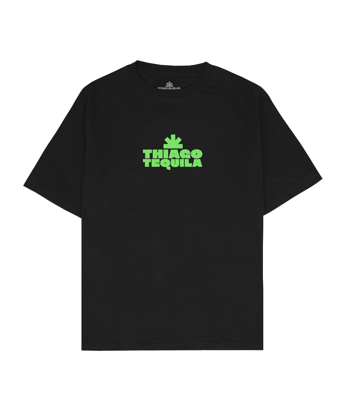 Black T-Shirt - Neon Green Dancing Cowgirl Print
