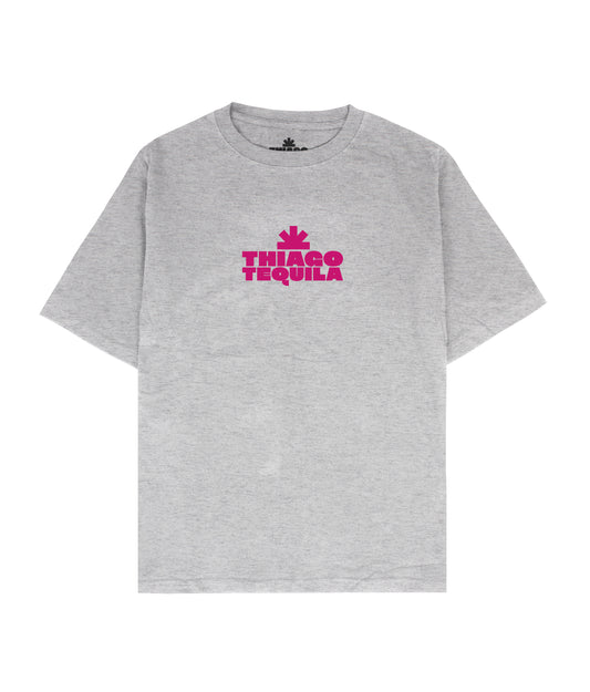 Grey T-Shirt - Pink Dancing Cowgirl Print