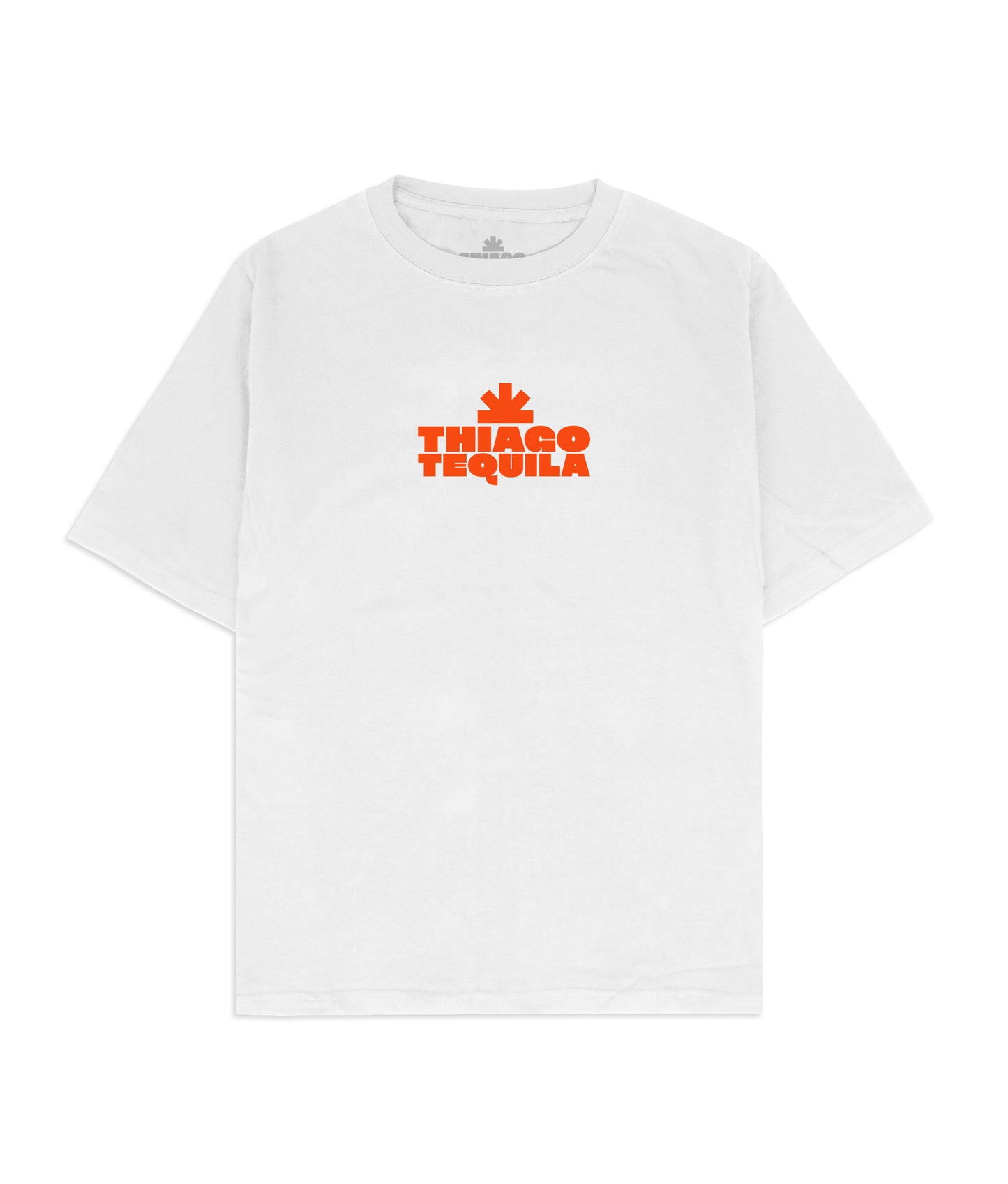 White T-Shirt - Orange Dancing Cowgirl Print
